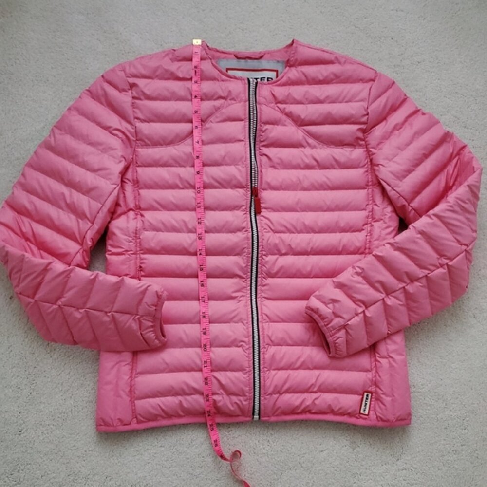 Hunter Pink Thin Down Layer Quilted Jacket Coat S… - image 7